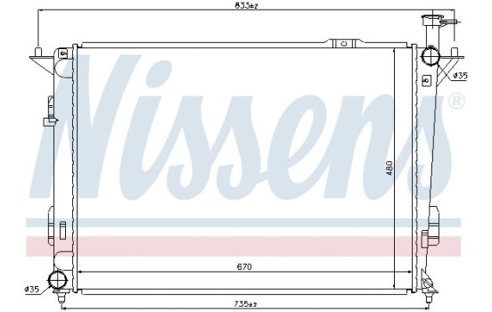 Radiador 67522 Nissens, Imagen 2