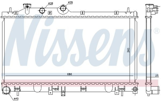 Radiador 67721 Nissens
