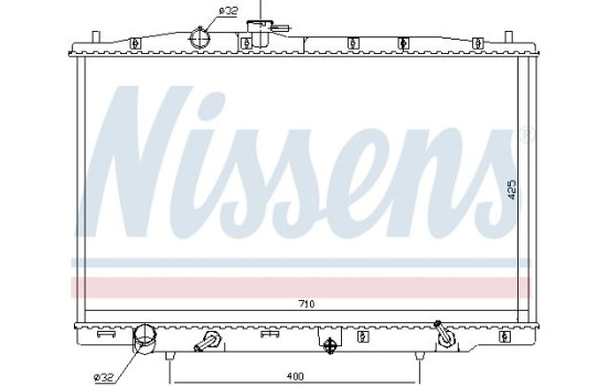 Radiador 681393 Nissens