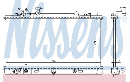 Radiador 68508 Nissens