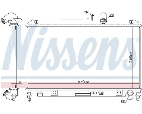 Radiador 68540 Nissens