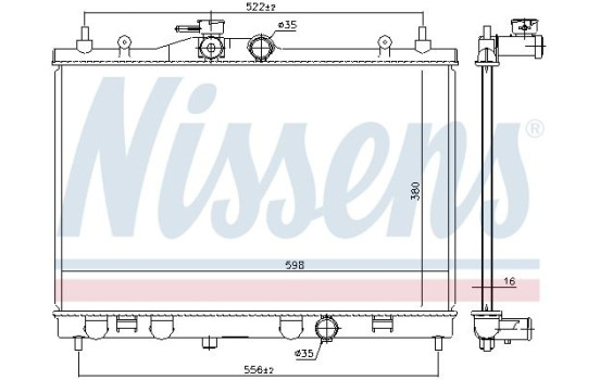 Radiador 68741 Nissens