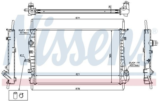 Radiador 69252 Nissens, Imagen 2