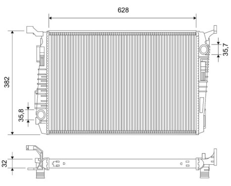 Radiador 701106 Valeo