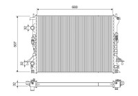 Radiador 701240 Valeo