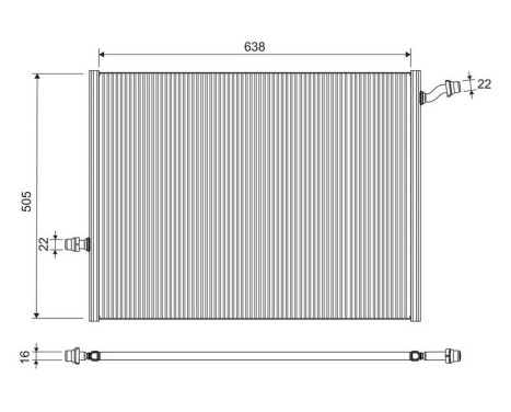 Radiador 701290 Valeo