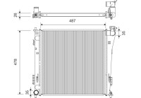 Radiador 701360 Valeo