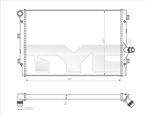 Radiador 702-0024-R TYC
