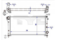 Radiador 709-0024-R TYC