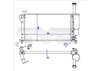 Radiador 709-0025-R TYC