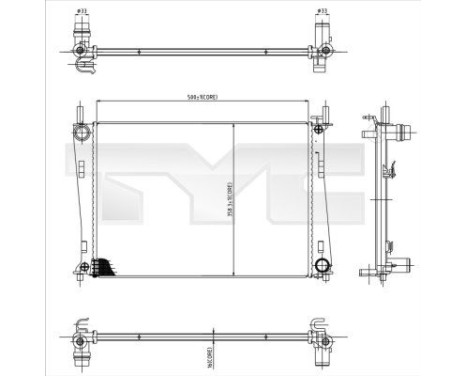 radiador 710-0031 TYC