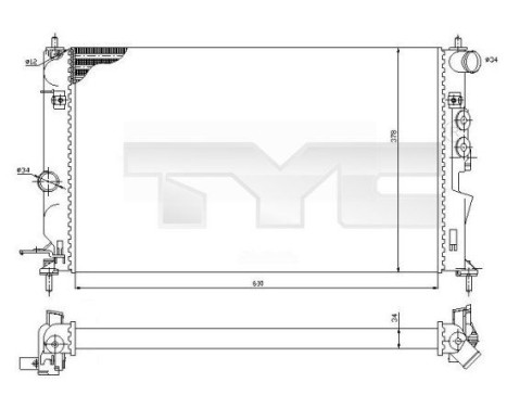 radiador 725-0027-R TYC