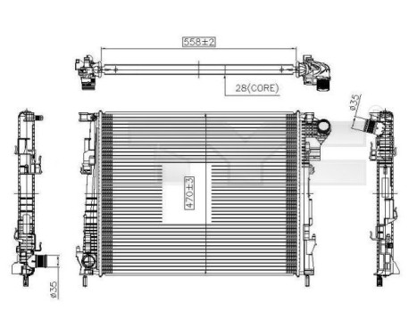 radiador 725-0032 TYC