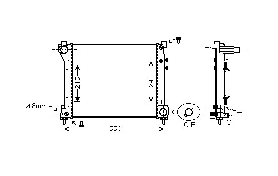 Radiador 73002098 International Radiators