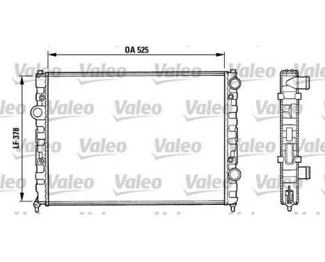 Radiador 731005 Valeo