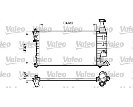 Radiador 732563 Valeo
