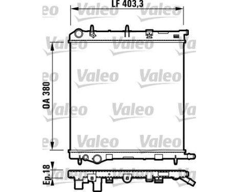 Radiador 732831 Valeo