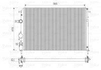 Radiador 732866 Valeo