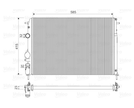 Radiador 732866 Valeo