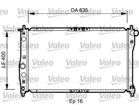 Radiador 734248 Valeo
