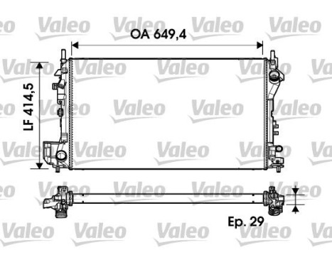 Radiador 734302 Valeo