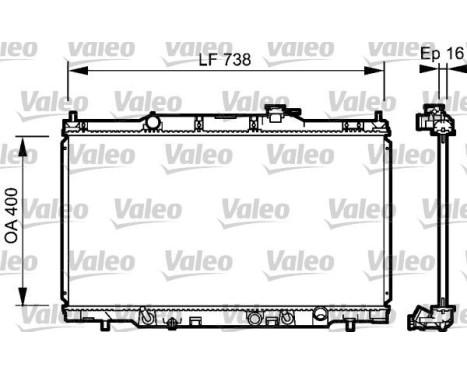Radiador 734477 Valeo