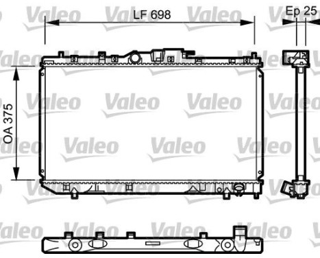 Radiador 735075 Valeo