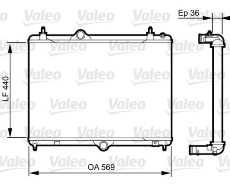 Radiador 735371 Valeo