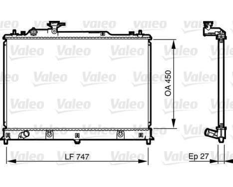 Radiador 735577 Valeo