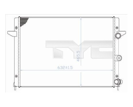 radiador 737-0006 TYC