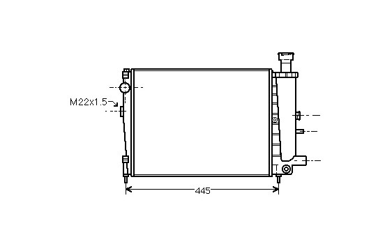 RADIADOR -9/92 DIÉSEL 09002040 International Radiators