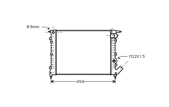 RADIADOR 92+ 1.2 Y 1.4 O 43002132 International Radiators