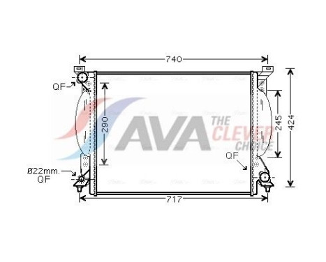 Radiador AI2204 Ava Quality Cooling