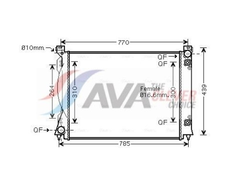 Radiador AIA2253 Ava Quality Cooling