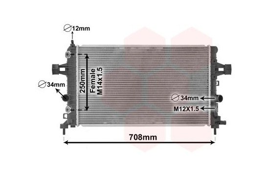 RADIADOR ASTRA H/ZAFIRA B 16/18 EN 37002482 International Radiators Plus, Imagen 3
