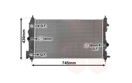 RADIADOR ASTRA J 20CDTi AT 09- 37002547 International Radiators, Imagen 2