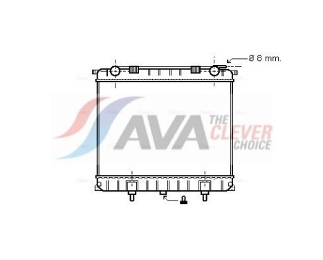 Radiador AU2125 Ava Quality Cooling