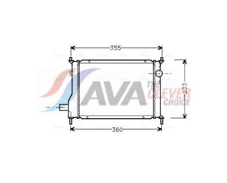 Radiador AU2133 Ava Quality Cooling