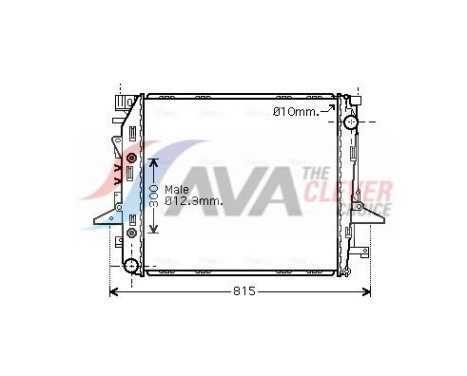 Radiador AU2198 Ava Quality Cooling