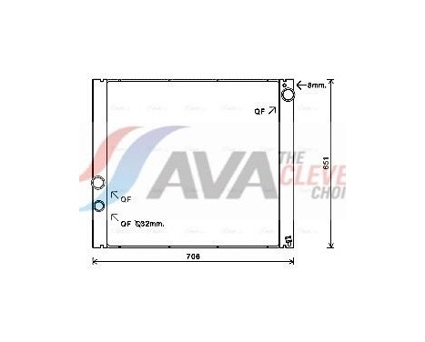 Radiador AUA2207 Ava Quality Cooling