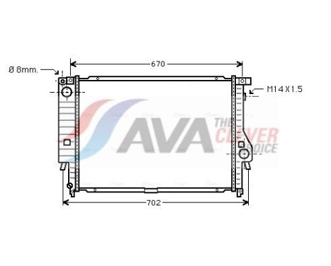 Radiador BW2102 Ava Quality Cooling