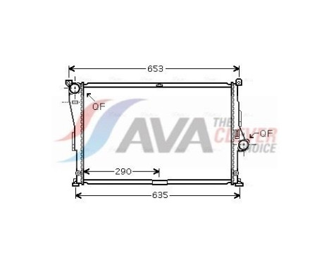 Radiador BW2335 Ava Quality Cooling