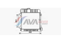 Radiador BW2575 Ava Quality Cooling