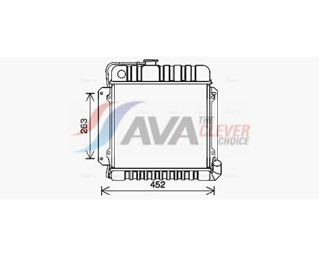 Radiador BW2575 Ava Quality Cooling
