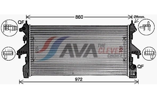 Radiador CN2322 Ava Quality Cooling, Imagen 2