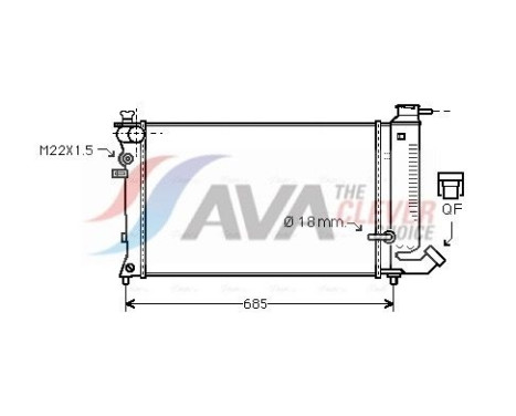 Radiador CNA2121 Ava Quality Cooling