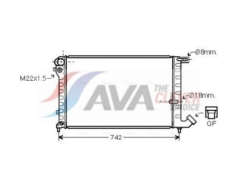 Radiador CNA2148 Ava Quality Cooling
