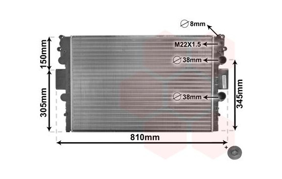 RADIADOR DAILY4 28D/TD MT sin AIRE ACONDICIONADO 99- 28002043 International Radiators Plus, Imagen 3
