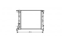 Radiador de gasolina 1.2 390x378 MT sin aire acondicionado 43002042 International Radiators