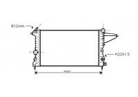 Radiador de gasolina 1.4/1.6 MT sin aire acondicionado 37002161 International Radiators